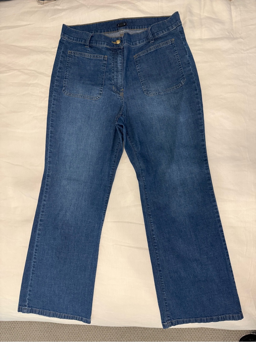 J. Crew Dark Blue Ankle Length Lightweight Denim Jeans, Size 29